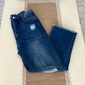 Trendy Baggy Distressed Jeans